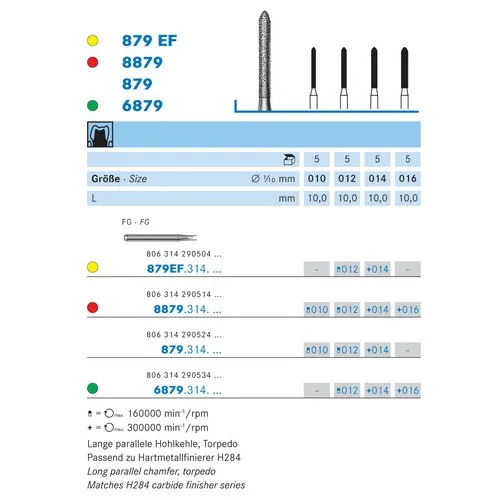 KOMET FG DIAMANT 879/012 (5st)