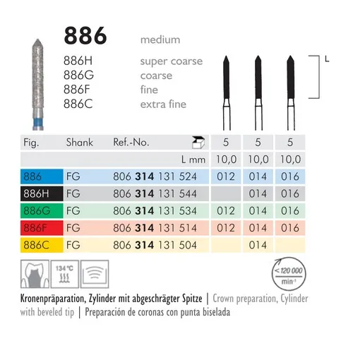 MEISINGER FG DIAMANT 886H014 (5st)