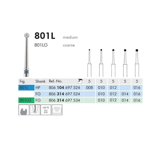 MEISINGER FG DIAMANT 801LG016 (5st)