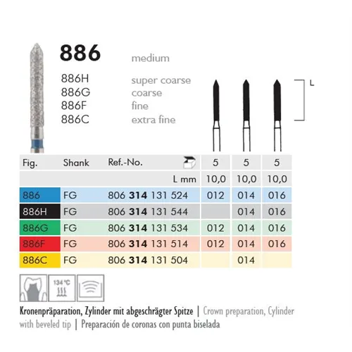 MEISINGER FG DIAMANT 886G012 (5st)