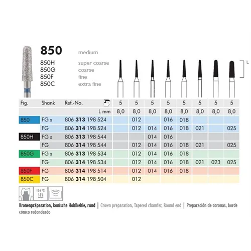 MEISINGER FG DIAMANT 850H012 (5st)