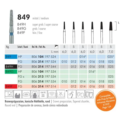 MEISINGER FG DIAMANT 849G/016 (5st)