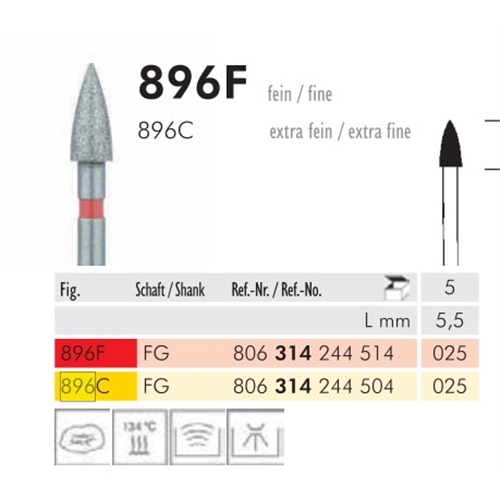 MEISINGER FG DIAMANT 896F025 (5st)