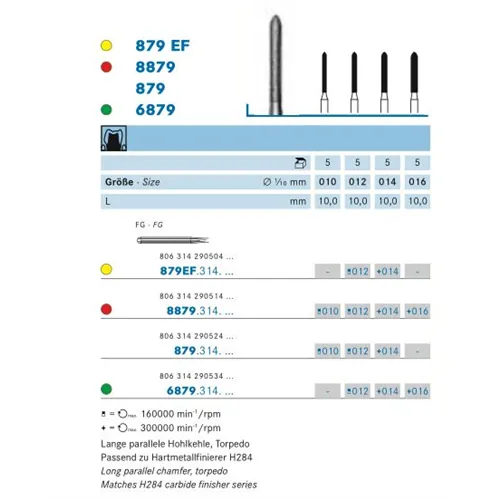 KOMET FG DIAMANT 879EF012 (5st)