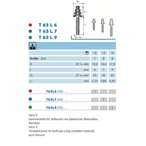 KOMET VARIO X T63L7A SIZE 2 BLAUW (10st)