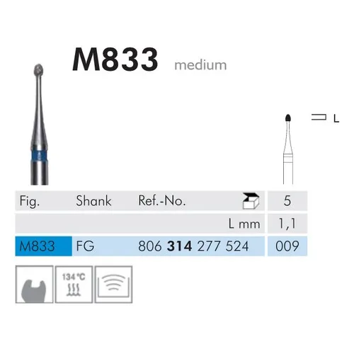 MEISINGER FG DIAMANT M 833/009 (5st)