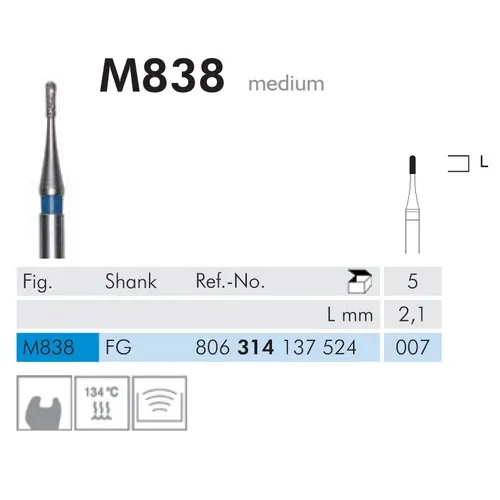 MEISINGER FG DIAMANT M 838/007 (5st)