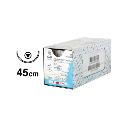 ETHICON SILK SUTURE 4-0 CUTTING ROUND 17mm 18515G (12x45cm)