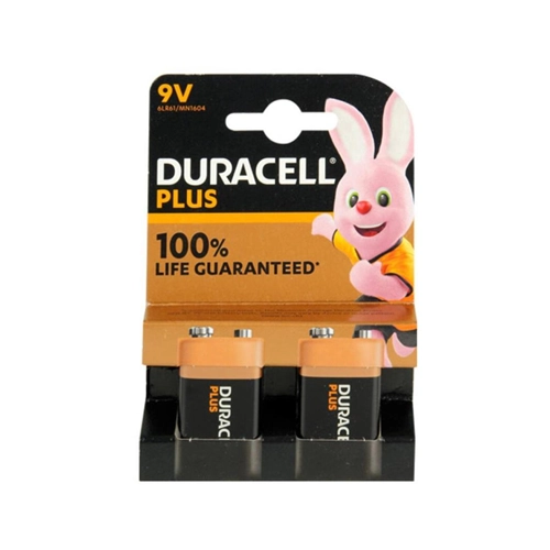 DURACELL BLOCK BATTERY 9V (2st)