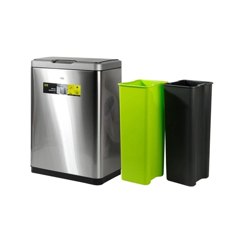 EKO MIRAGE RECYCLER SENSOR BIN 20+20 LITRE DUSTBIN VB 927840 (1st)