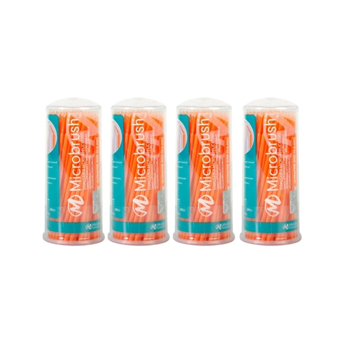 MICROBRUSH DISPOSABLE MICRO APPLICATORS ULTRA FIJN ORANJE (4x100st)