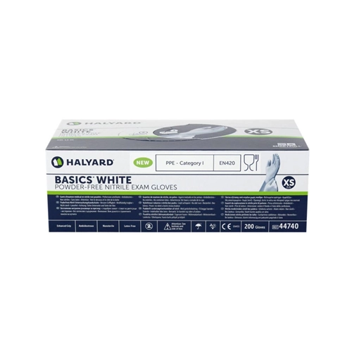 HALYARD NITRILE BASICS HANDSCHOEN WIT EXTRA-SMALL (200st)