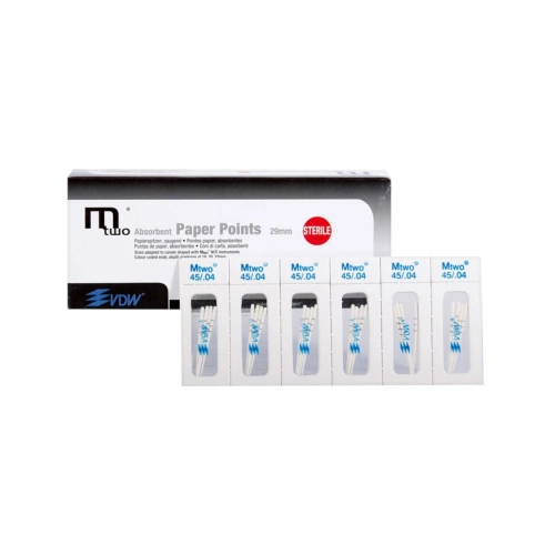 VDW MTWO .04 PAPER POINTS TAPER NR. 45 (144st)