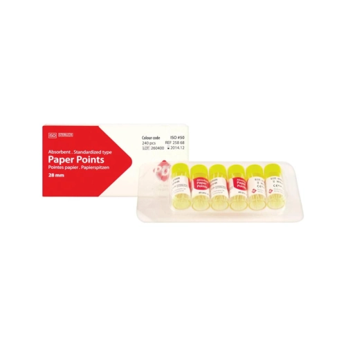 PRODUITS DENTAIRES COLOR PAPER POINTS NR.50 (200st)