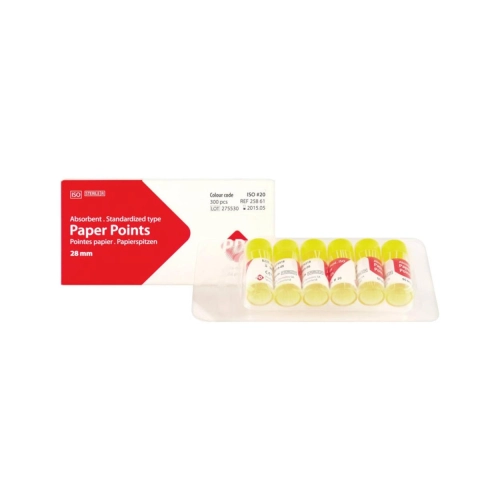 PRODUITS DENTAIRES COLOR PAPER POINTS NR.20 (200st)