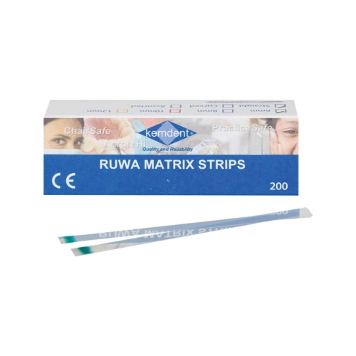 KEMDENT RUWA STRIPS TRANSPARENT STRAIGHT 6mm (200st)