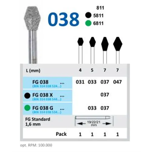 HORICO FG DIAMANT 038/033 (1st)