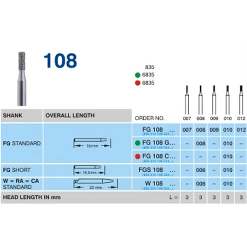 HORICO FG DIAMANT 108/012 (5st)