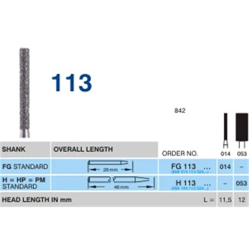 HORICO FG DIAMANT 113/014 (5st)