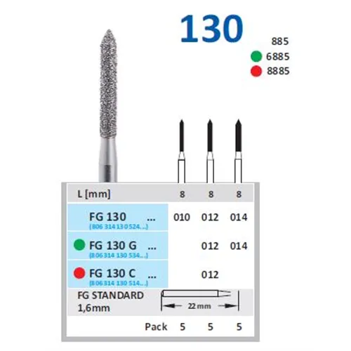 HORICO FG DIAMANT 130/012 (5st)