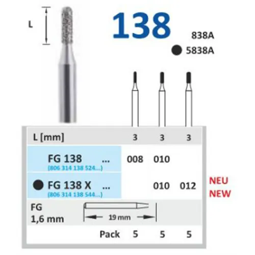 HORICO FG DIAMANT 138/008 (5st)