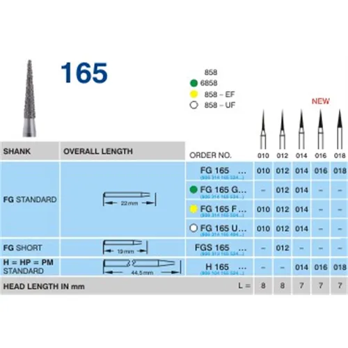 HORICO FG DIAMANT 165/010 (5st)