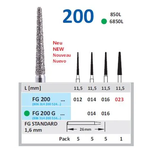 HORICO FG DIAMANT 200G/016 (5st)