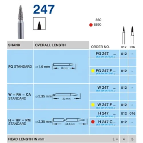 HORICO FG DIAMANT 247/012 (5st)