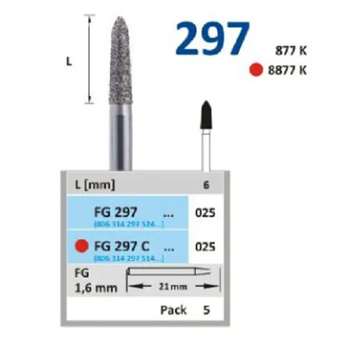 HORICO FG DIAMANT 297/025 (5st)