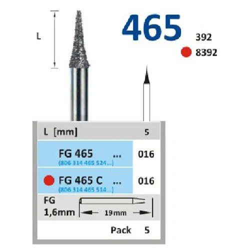 HORICO FG DIAMANT 465C016 (5st)