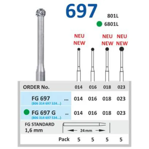 HORICO FG DIAMANT 697/018 (5st)