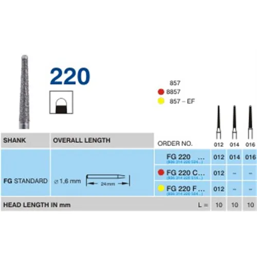 HORICO FG DIAMANT 220C012 (5st)