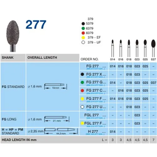 HORICO FG DIAMANT 277F025 (5st)