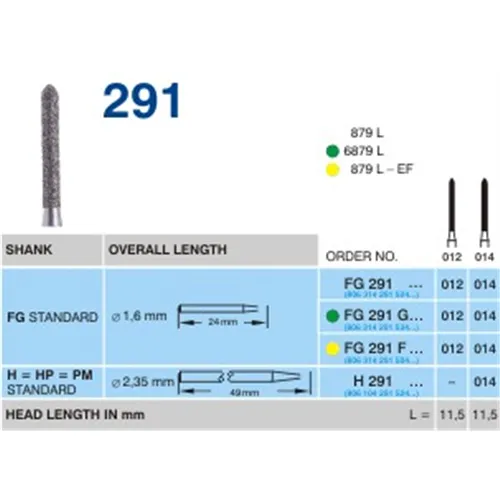 HORICO FG DIAMANT 291F012 (5st)