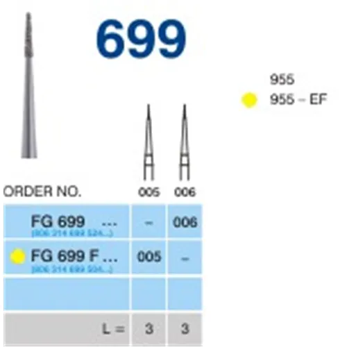HORICO FG DIAMANT 699F005 (5st)