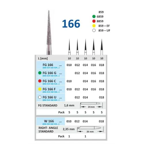HORICO FG DIAMANT 166G012 (5st)