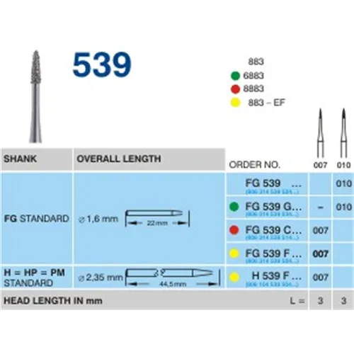 HORICO FG DIAMANT 539C007 (5st)