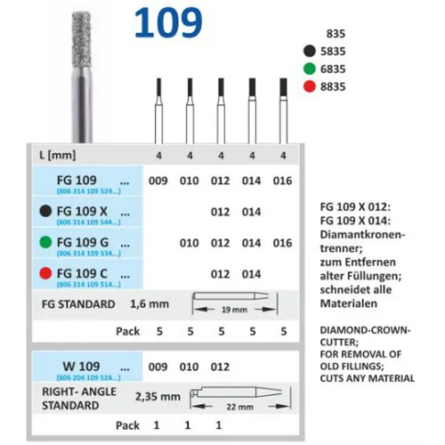 HORICO TFG DIAMANT 109/012 (5st)