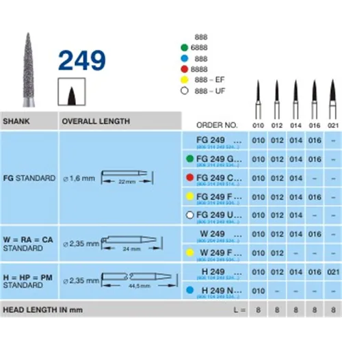 HORICO FG DIAMANT 249G012 (5st)