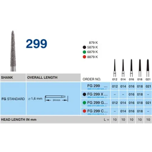HORICO FG DIAMANT 299G018 (5st)