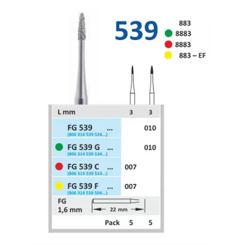 HORICO FG DIAMANT 539G010 (5st)