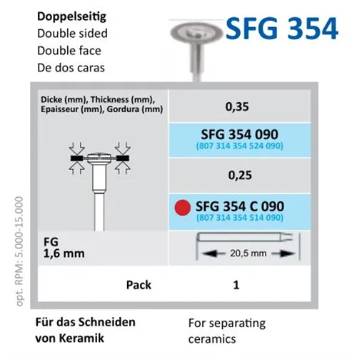 HORICO SFG SINTER DIAMANT 354-090 (1st)