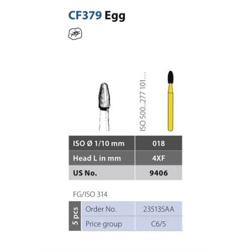 DIATECH FG CARBIDE CF379/018 4XF (5st)