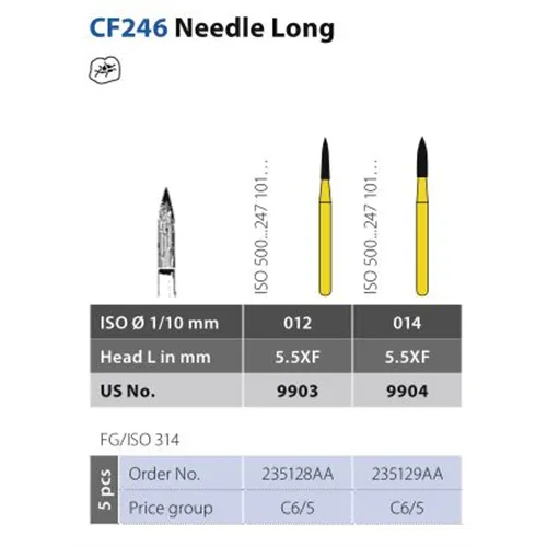 DIATECH FG CARBIDE CF246/012 5.5XF (5st)