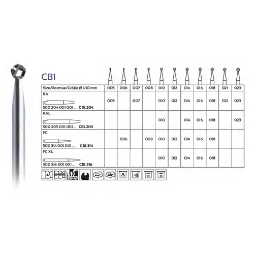 FHS FG-EXTRA LANG CARBIDE CB1S/010 (5st)