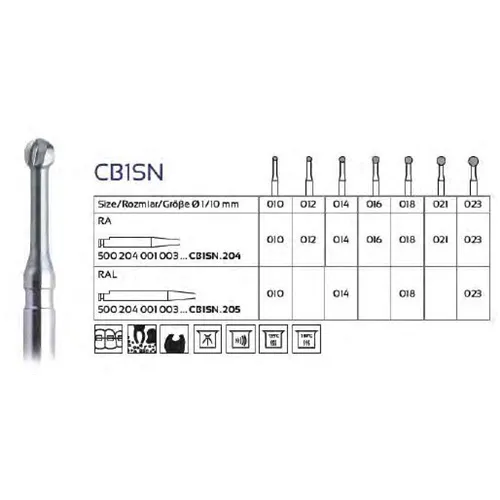 FHS RA CARBIDE CB1SN/018 (5st)