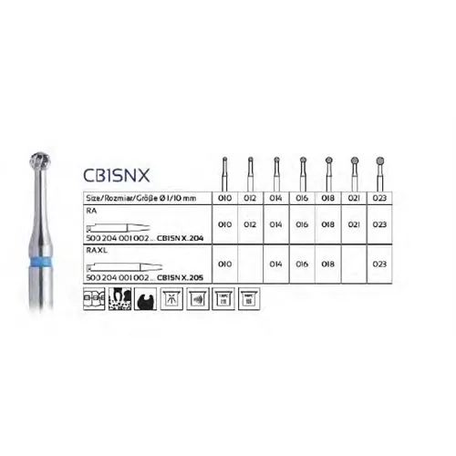 FHS RA-LANG CARBIDE CB1SNX/016 (5st)