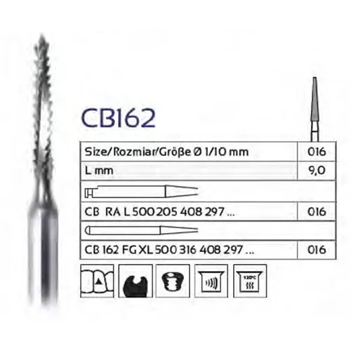 FHS FG-L CARBIDE CB162 FGL 016 (5st)