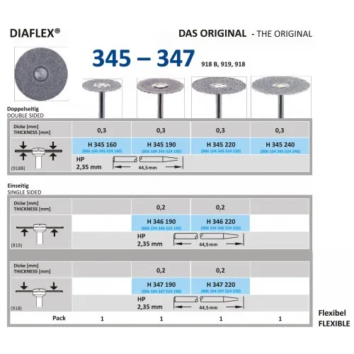 HORICO HP DIAMANT SCHIJF 345/160 (1st)