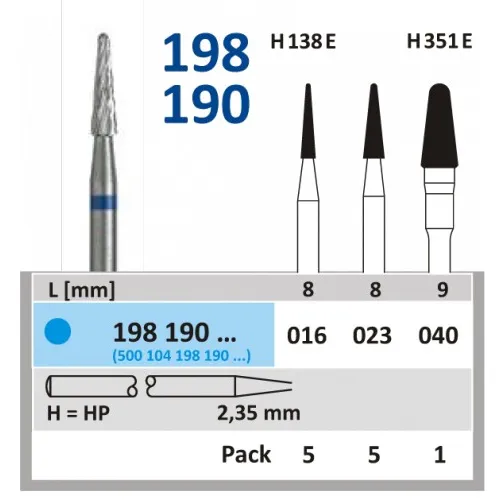 HORICO HP CARBIDE FRAIS 198190/016 (5st)